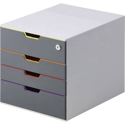 Durable VARICOLOR 4 SAFE - 7606 760627 Desk drawer box Grey A4, C4, Folio, Letter No. of drawers: 5