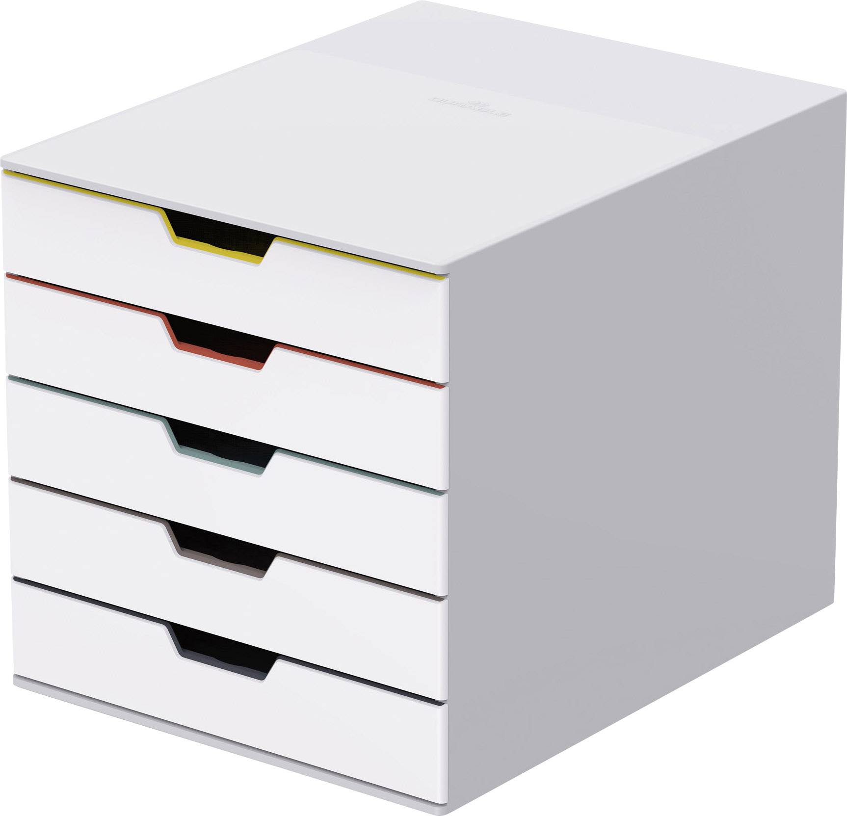 Durable Varicolor Mix 5 7625 762527 Desk Drawer Box White A4 C4