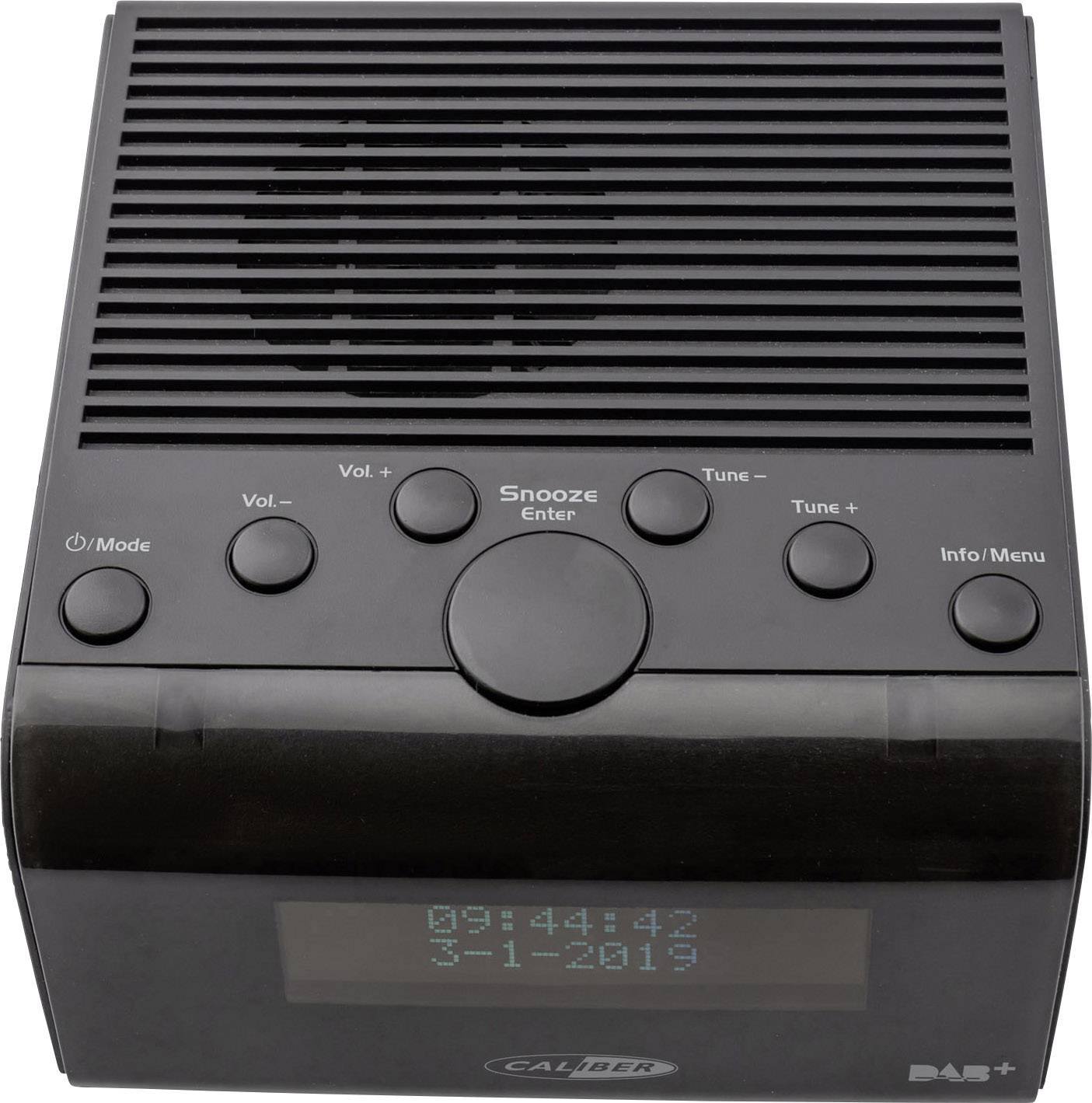 Caliber HCG011DAB Radio alarm clock DAB+, FM Black-2
