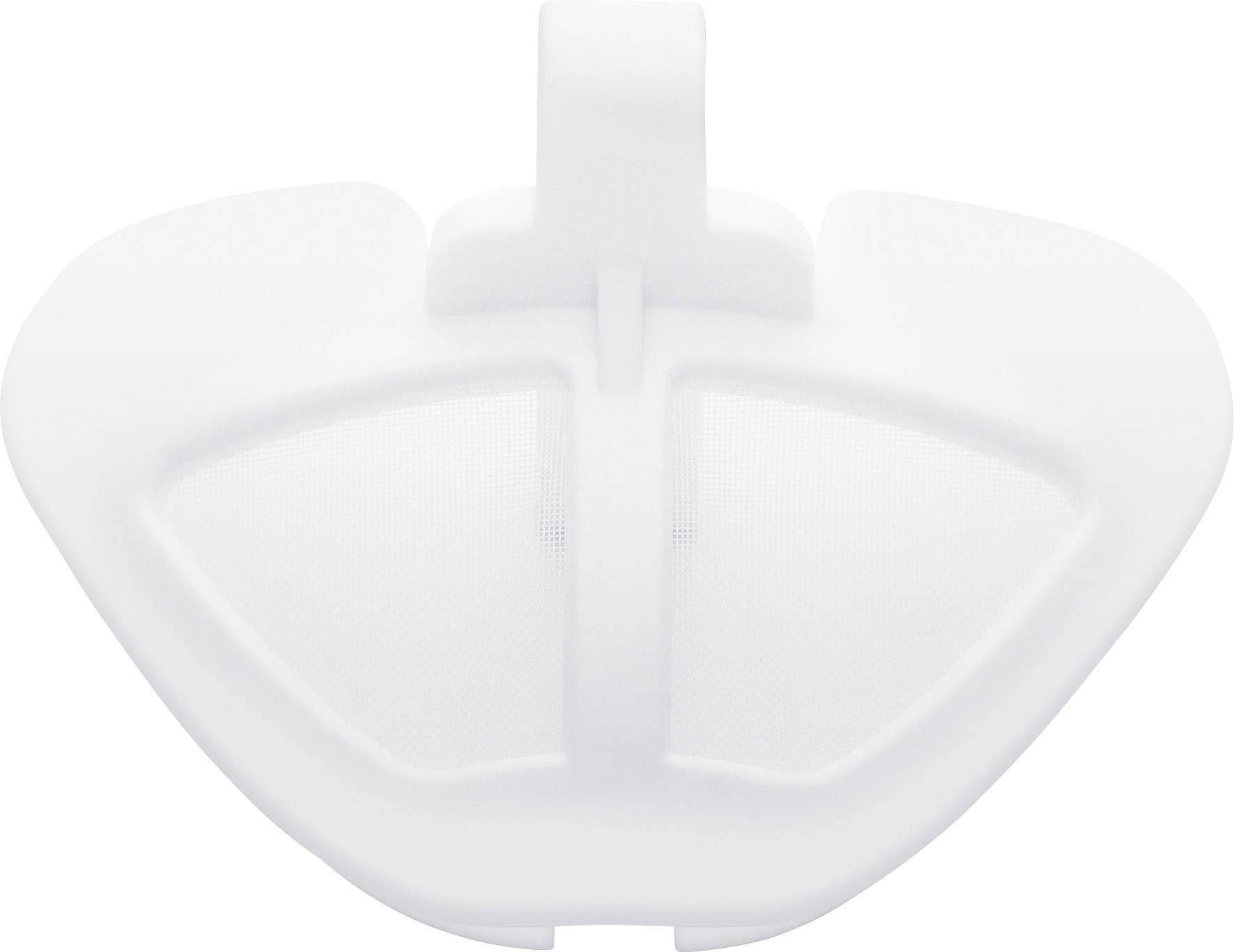 A white filter cartridge used in household appliances for air purification.