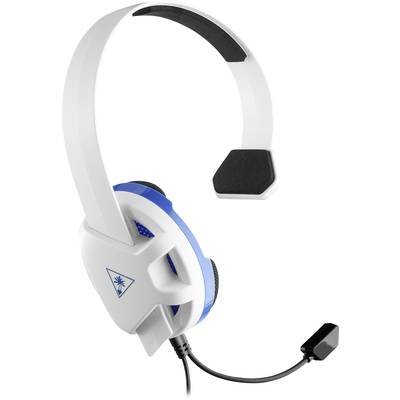 Turtle Beach Recon Chat Gaming  Over-ear headset Corded (1075100) Mono White, Blue, Black Noise cancelling Volume contro