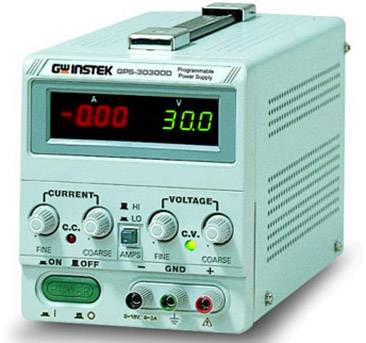 GW Instek GPS-3030D Bench PSU (adjustable voltage) 0 - 30 V 0 - 3 A 90 W No. of outputs 1 x