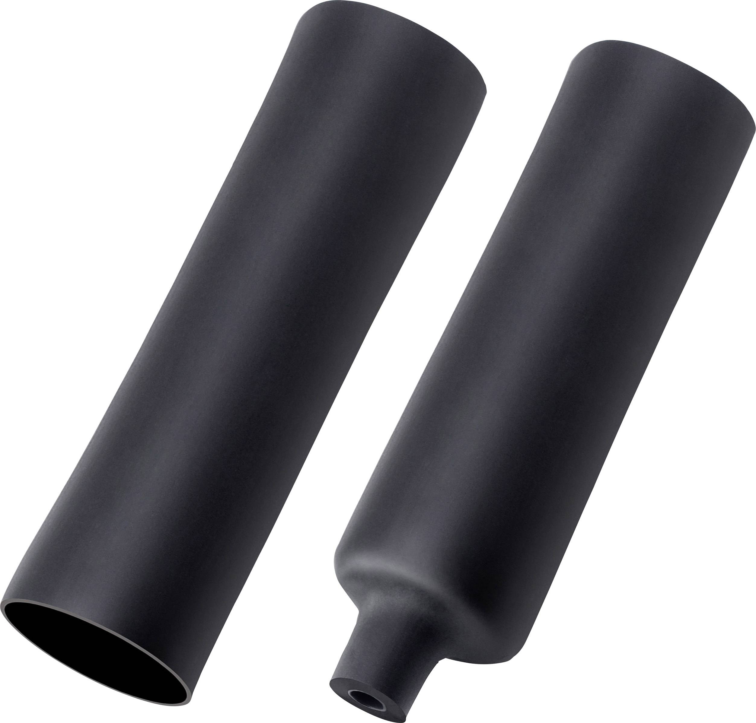 TRU COMPONENTS T1904CA050 Heatshrink + adhesive Black 50.80 mm 8.40 mm Shrinkage:6:1 1 pc(s)-1