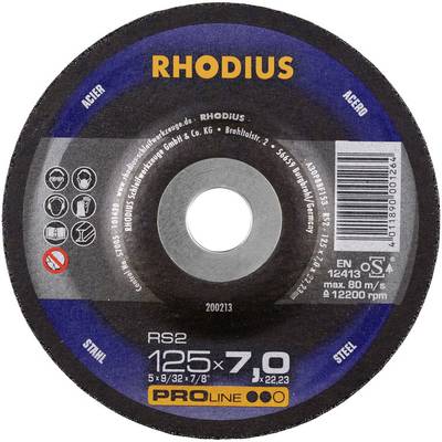 Rhodius 200184 RS2 Grinding disc (off-set) Diameter 115 mm Bore diameter 22.23 mm Steel 1 pc(s)