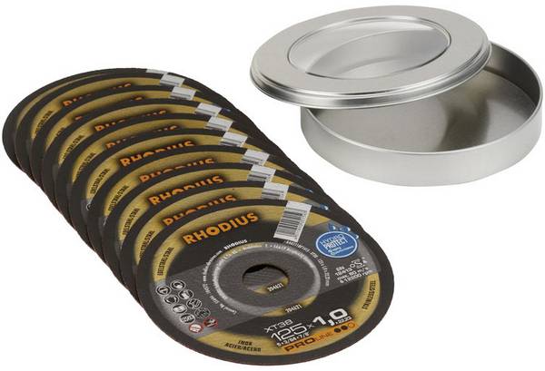 Rhodius XT38 210748 Cutting disc (straight) 125 mm 10 pc(s) Stainless steel, Steel
