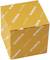 Yellow cardboard box with white 'RHODIUS' lettering, angled view.