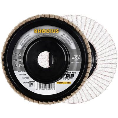 Rhodius 210474 LGA ALU Flap disc Diameter 115 mm Bore diameter 22.23 mm Non-ferrous metal 1 pc(s)