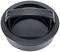 Black plastic lid with handle. 'CLOSE' and 'OPEN' markings with arrows indicate the direction of rotation for closing and opening.