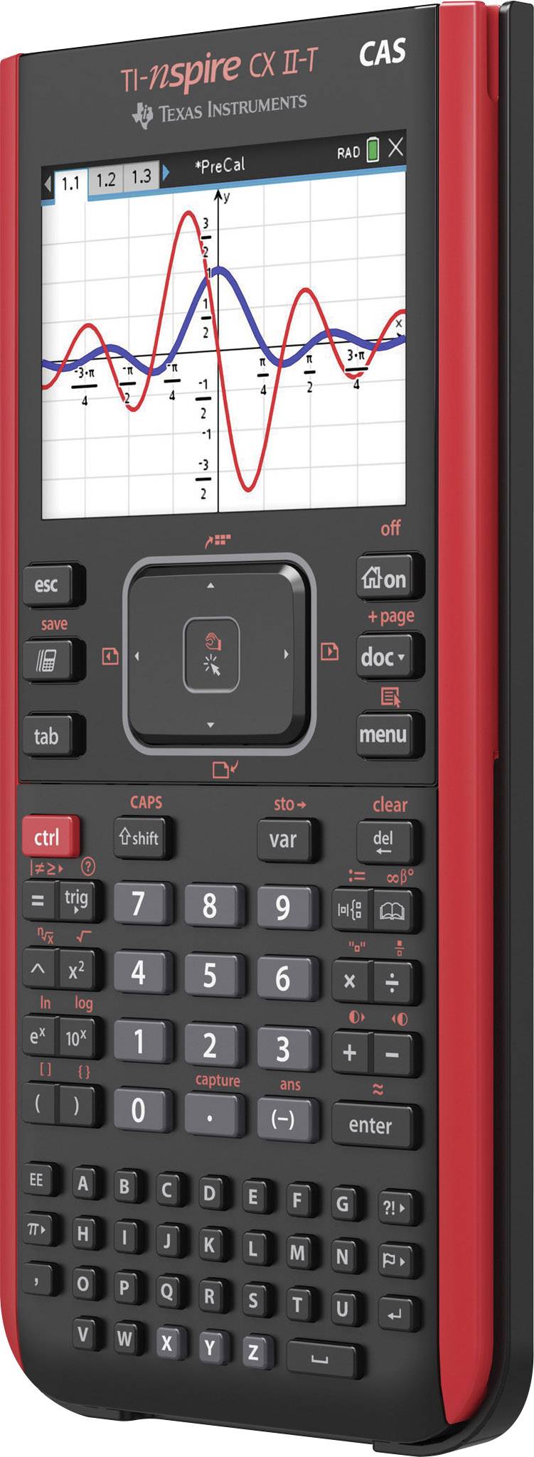Texas Instruments TI-NSpire™ CX II-T CAS Graphing calculator Black  rechargeable (W x H x D) 100 x 23 x 200 mm | Conrad.com