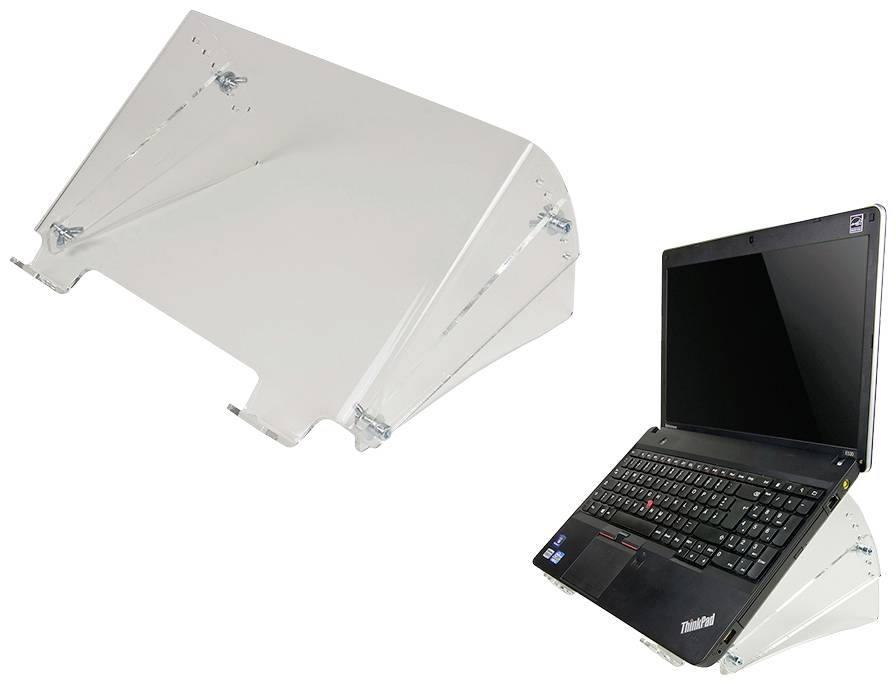 Neomounts Monitor riser NOTEBOOK STAND 1 Display(s) 55,9 cm (22") Highly transparent Height-adjustable, Tiltable-1