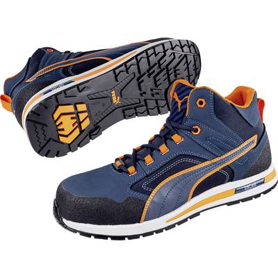 PUMA Crosstwist Mid 633140-46  Safety work boots S3 Shoe size (EU): 46 Blue, Orange 1 pc(s)