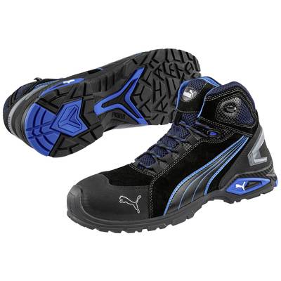 PUMA Rio Black Mid 632250-43  Safety work boots S3 Shoe size (EU): 43 Black, Blue 1 pc(s)
