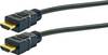 Schwaiger HDMI Cable HDMI-A plug, HDMI-A plug 1.50 m Black HDMHD15533 HDMI cable