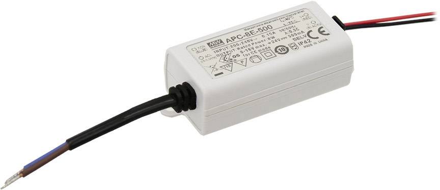 MEAN WELL APC-8E-500 LED driver Constant current 8 W 500 mA 8 - 16 V DC not dimmable, Surge protection 1 pc(s)-0