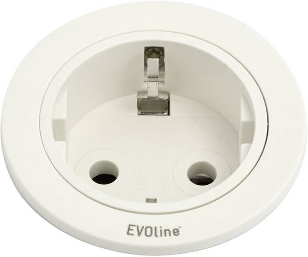 EVOline 159280004300 Built-in power strip 1x White 1 pc(s)