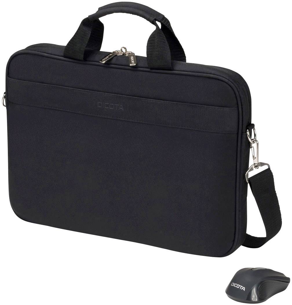 Dicota Laptop bag Top Traveller Wireless Mouse Kit Suitable for up to: 39,6 cm (15,6") Black