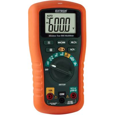 Extech MM750W Handheld multimeter Digital Data logger CAT III 1000 V, CAT IV 600 V Display (counts): 6000-12
