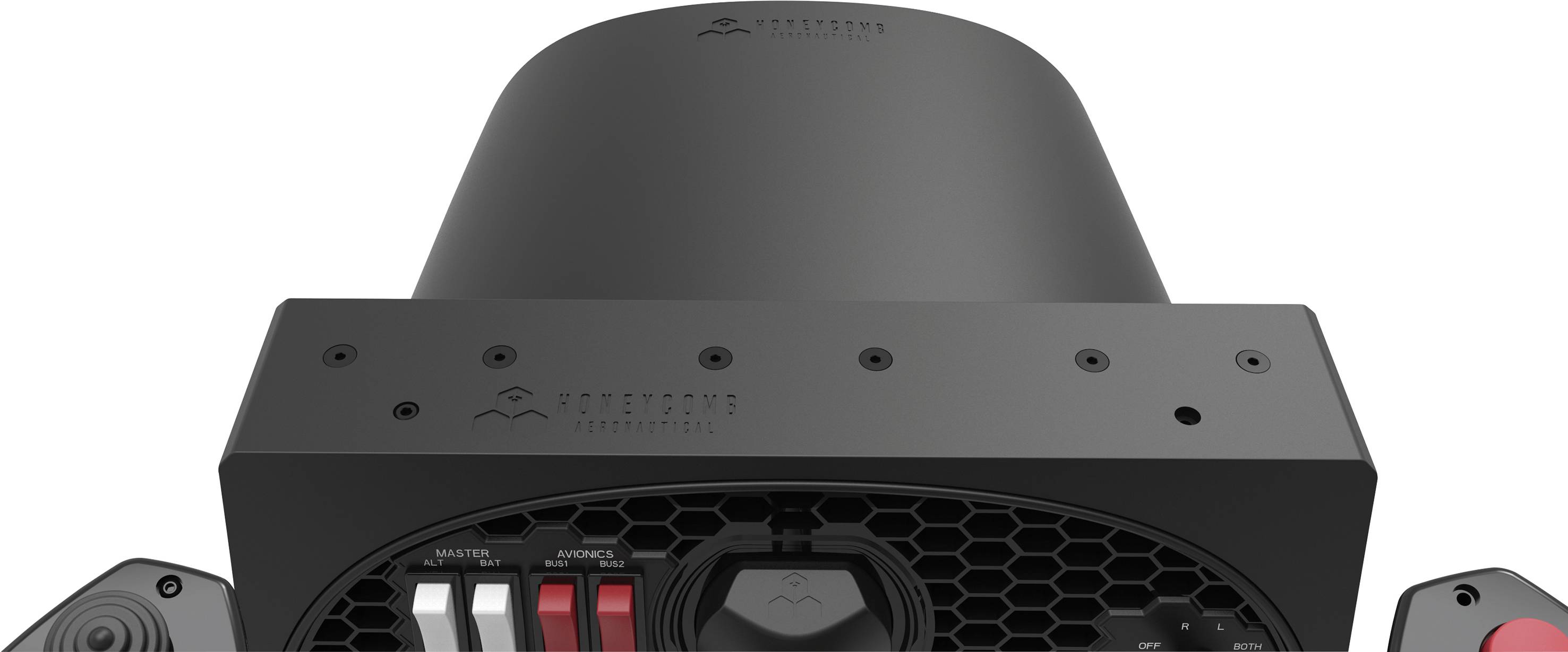 'Subwoofer rear with connections and volume control. Brand logo at the top. Focus on control panel for connectivity and sound adjustment.'