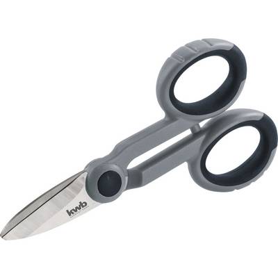 Grey scissors with ergonomic handles, specifically designed for precise cutting of materials.