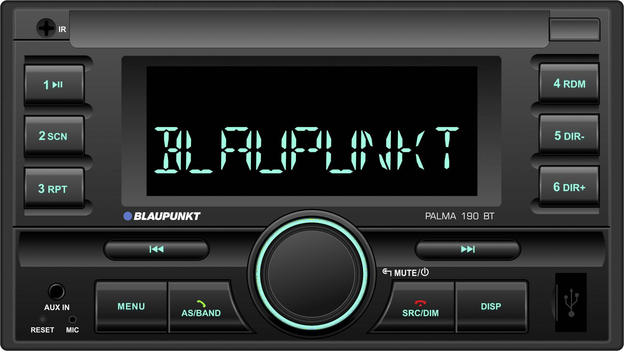 Blaupunkt PALMA 190 BT Double DIN car stereo Bluetooth