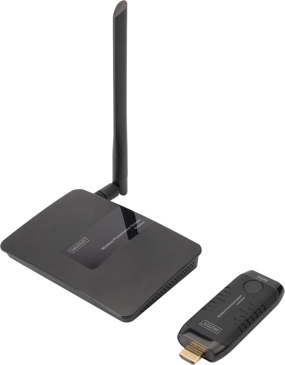 Digitus DS-55306 Wireless HDMI (set) 30 m 60 Hz 1920 x 1080 p HD audio, built-in LED display
