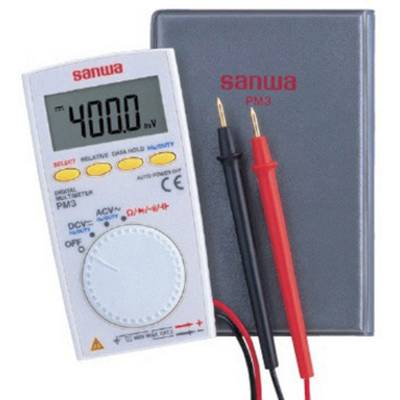 Sanwa Electric Instrument PM3 Handheld multimeter Digital Display (counts): 4000-0
