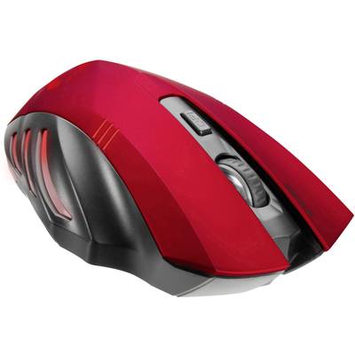 Wireless | mouse USB Fortus Conrad Black Electronic SpeedLink Red, Ergonomic 5 Buy Backlit, Optical dpi Buttons 2400 Ergonomic gaming