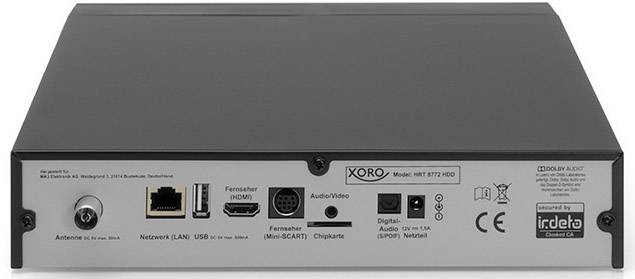 Xoro HRT 8772 Twin hybrid DVB-T/T2/DVB-C Receiver ~Full HD~freenet TV~ B-Ware 