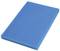 A rectangular, blue cleaning sponge against a white background. Perfect for cleaning surfaces.