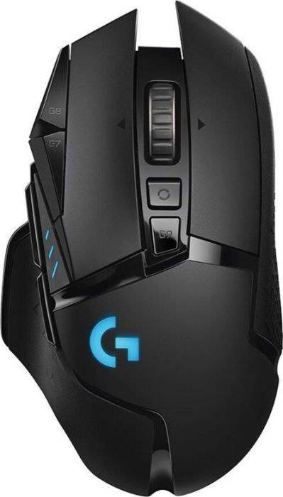 Logitech G502 Lightspeed Radio Gaming mouse Optical Backlit, Weight trimming, Built-in user memory Black