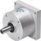Metallic rotor of a Festo servo motor with an arrow indicating the direction of rotation.