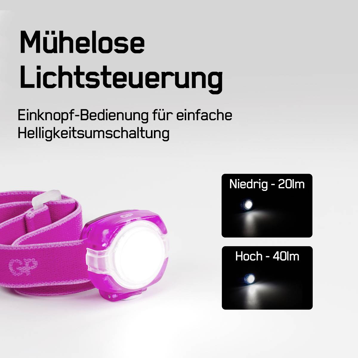 GP Discovery GPDISHLCH31PL416 LED (monochrome) Headlamp battery-powered 40 lm 6 h GPDISHLCH31PL416-9