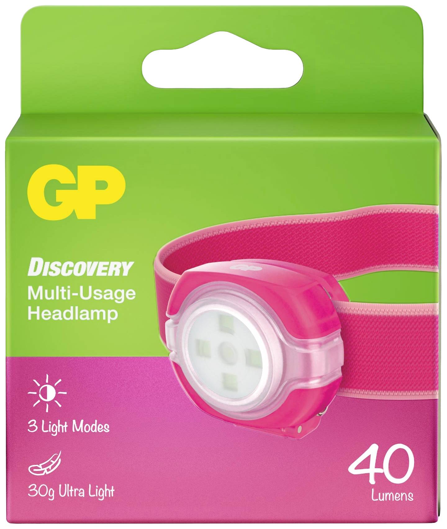 GP Discovery GPDISHLCH31PL416 LED (monochrome) Headlamp battery-powered 40 lm 6 h GPDISHLCH31PL416-1