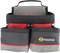 Tool bag with multiple compartments, brand name 'C.K Magma', bright red and grey-black colouration, robust handle on top.