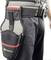 A person is wearing a black tool belt with a large pouch and red handles. The pouch features the 'MAGMA' logo.