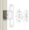 Technical drawing of a door closer with dimensions. Main body is 67 mm high and 21 mm deep. Detailed measurements shown.