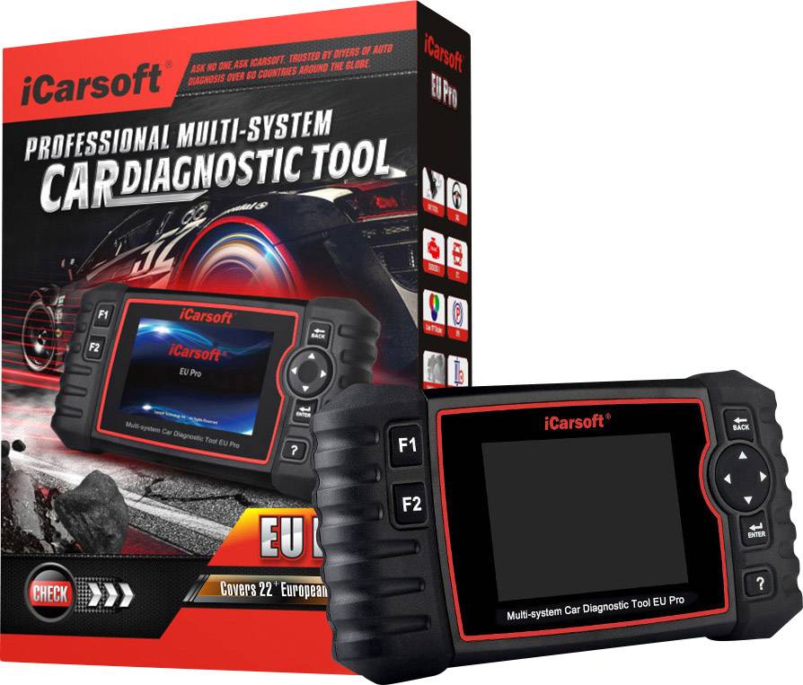 iCarsoft EU PRO Multi-System Diagnostic Scan Tool For All 22 European Vehicles
