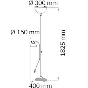 WOFI LACCHINO 3128.02.09.0000 Floor standing light E-27 120 W Brown-4