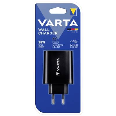 Varta Wall Charger USB charger 27 W USB, USB-C® socket Black Mains socket-2