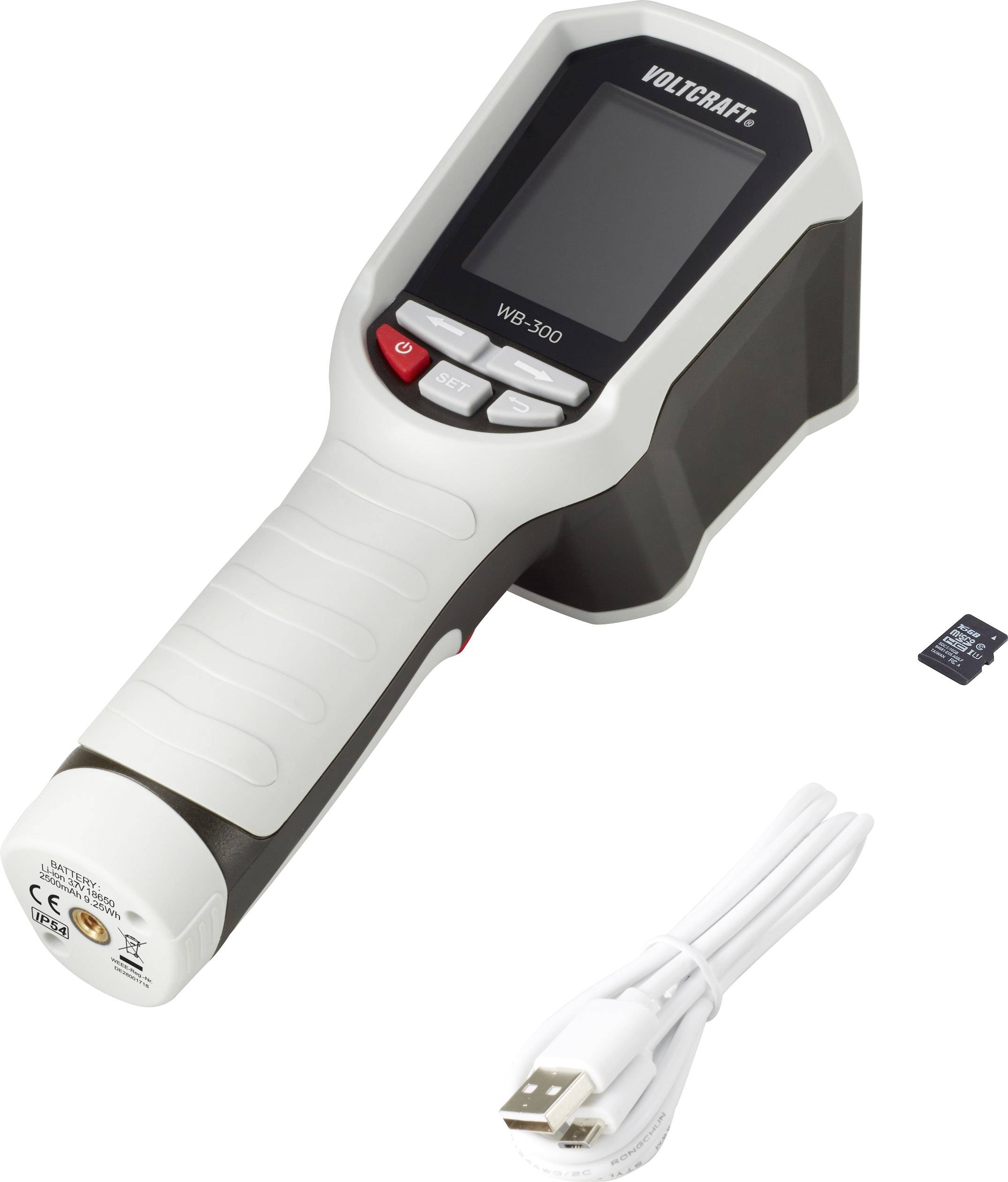 VOLTCRAFT WB-300 IR camera -10 up to 400 °C 160 x 120 Pixelel 9 Hz very robust, Withstands falls from heights of up to 2-6