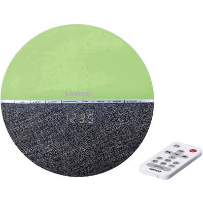 Lenco CRW-4GR Radio alarm clock FM Bluetooth Mood lighting Grey-0