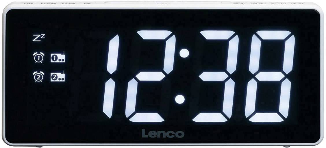 Lenco Cr 30wh Radio Alarm Clock Fm, Modern Alarm Clock Radio