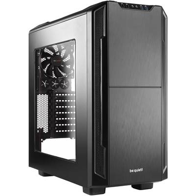 BeQuiet Silent Base 600 Midi tower Game console casing Black 2 built-in fans, Window, Tool-free HDD bracket
