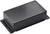 A rectangular, black plastic enclosure with rounded edges and mounting tabs at the corners, likely for electronic components.