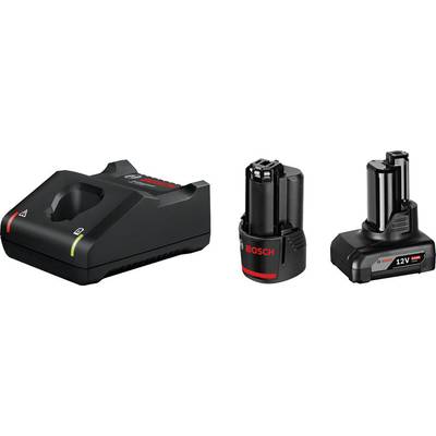 Bosch Professional GAL 12V-40 + 1x GBA 12V 2.0Ah + 1x GBA 12V 4.0Ah 1600A01NC9 Tool battery and charger 12 V 2 Ah, 6 Ah