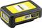 Black and yellow 18V battery from Kärcher with 2.5 Ah capacity, with a digital display on the side.