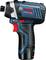 'Bosch Professional' Cordless Screwdriver GDR 12V-105 in Blue and Black, with Red Control Element, Compact Size, for DIY Projects.