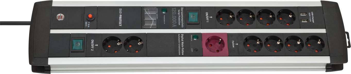 Brennenstuhl 1392000230 Surge protection socket strip 11x PG connector 1 pc(s)