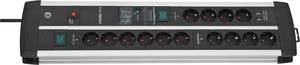 Brennenstuhl 1392000232 Surge protection power strip 14x Black, Silver PG connector 1 pc(s)