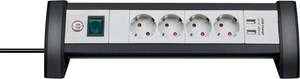 Brennenstuhl 1156250534 Power strip (+ switch) 4x Black PG connector 1 pc(s)